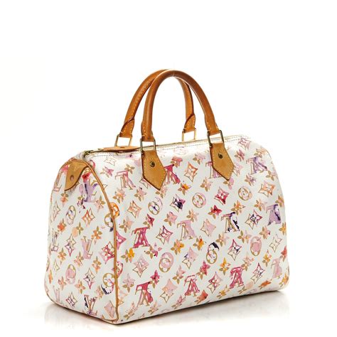 louis vuitton aquarelle speedy 30 white.